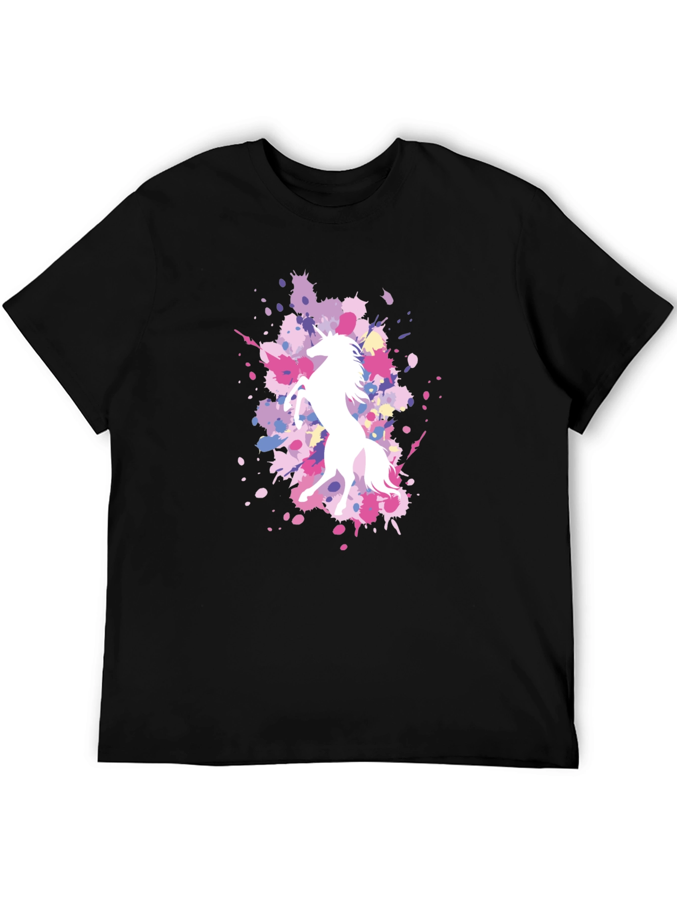 Black Unicorn Splatter T-Shirt view 5