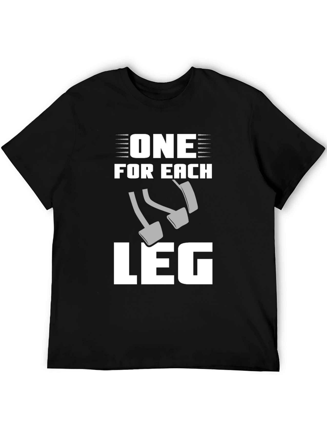 Black One For Each Leg Car Enthusiast T-Shirt view 5