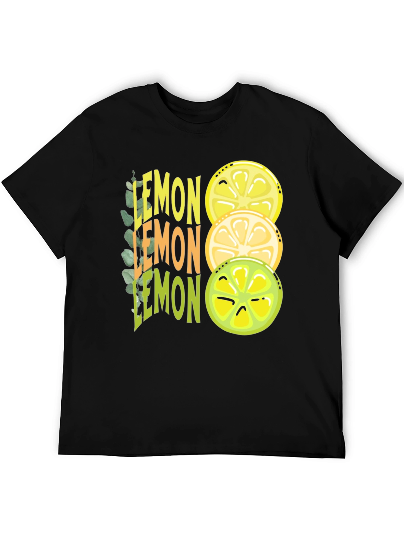 Black Lemon Graphic Tee - Funny Fruit Shirt view 5