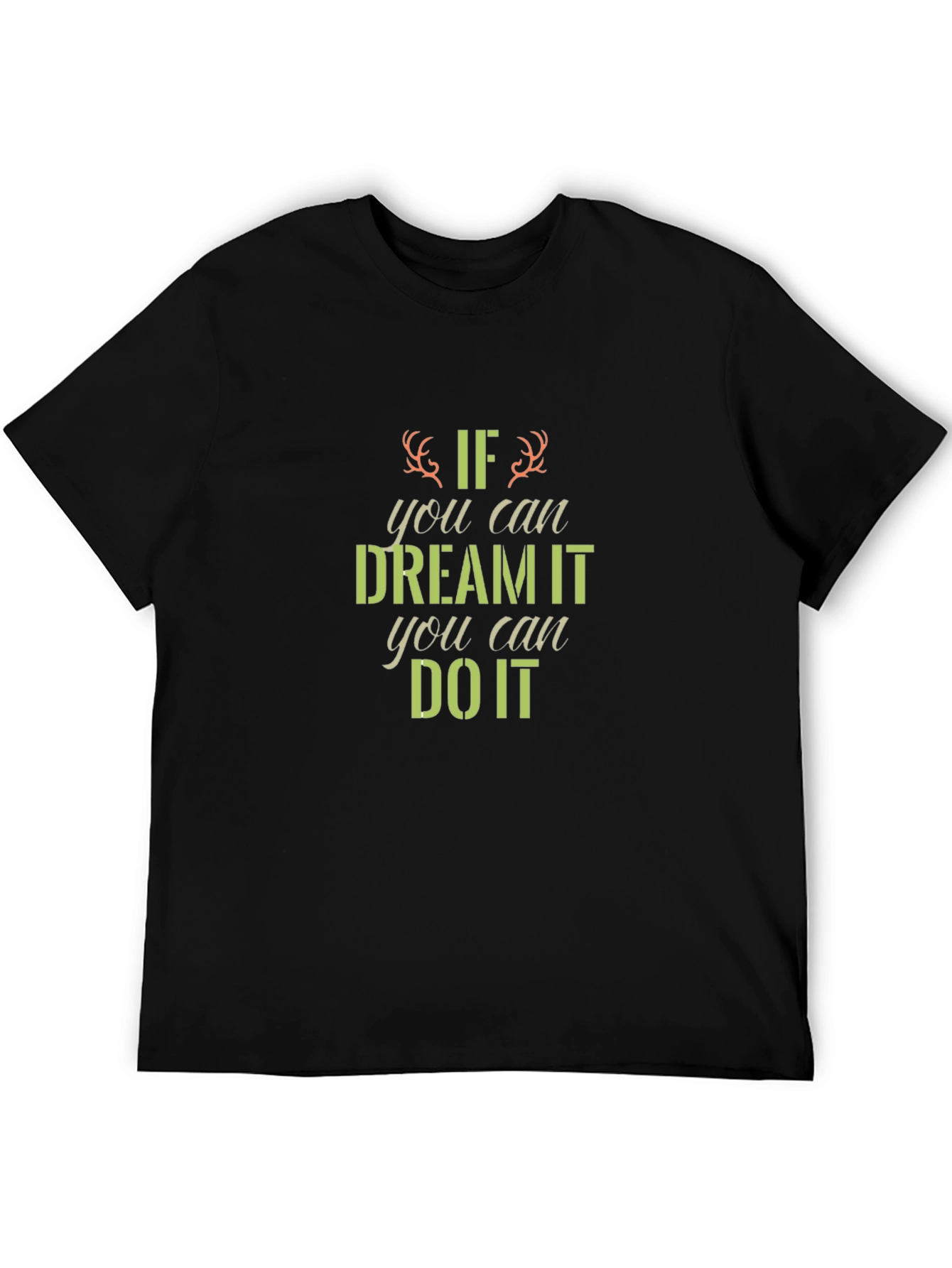 Black Dream It Do It Graphic Tee - Inspiring Black T-Shirt view 5