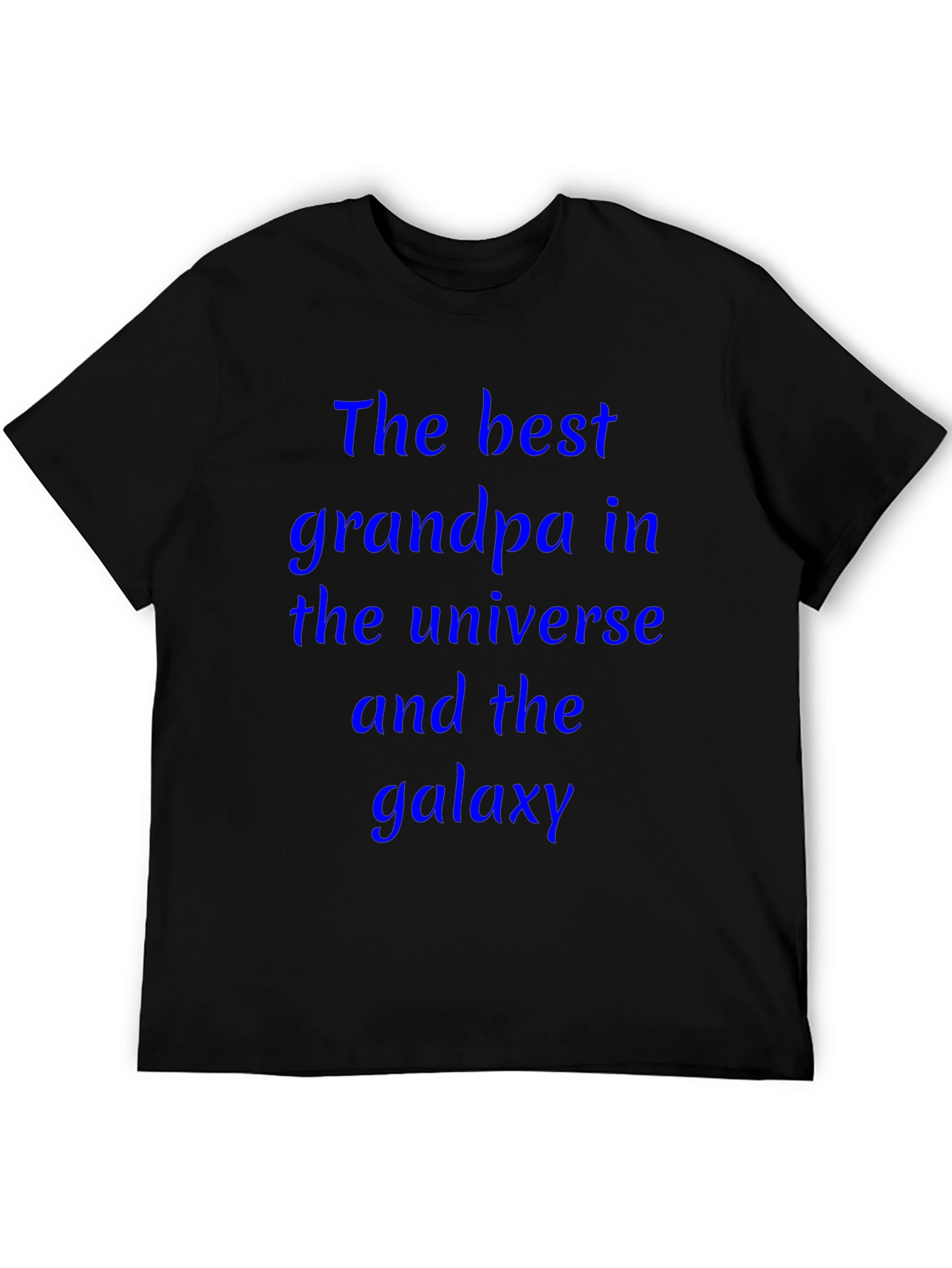 Black Best Grandpa T-Shirt: Universe and Galaxy Edition view 5