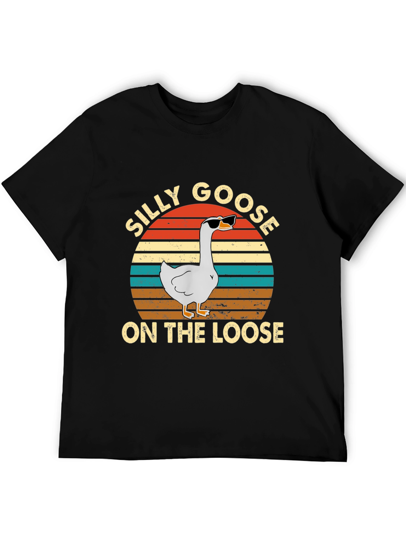 Black Silly Goose On The Loose Graphic T-Shirt view 5