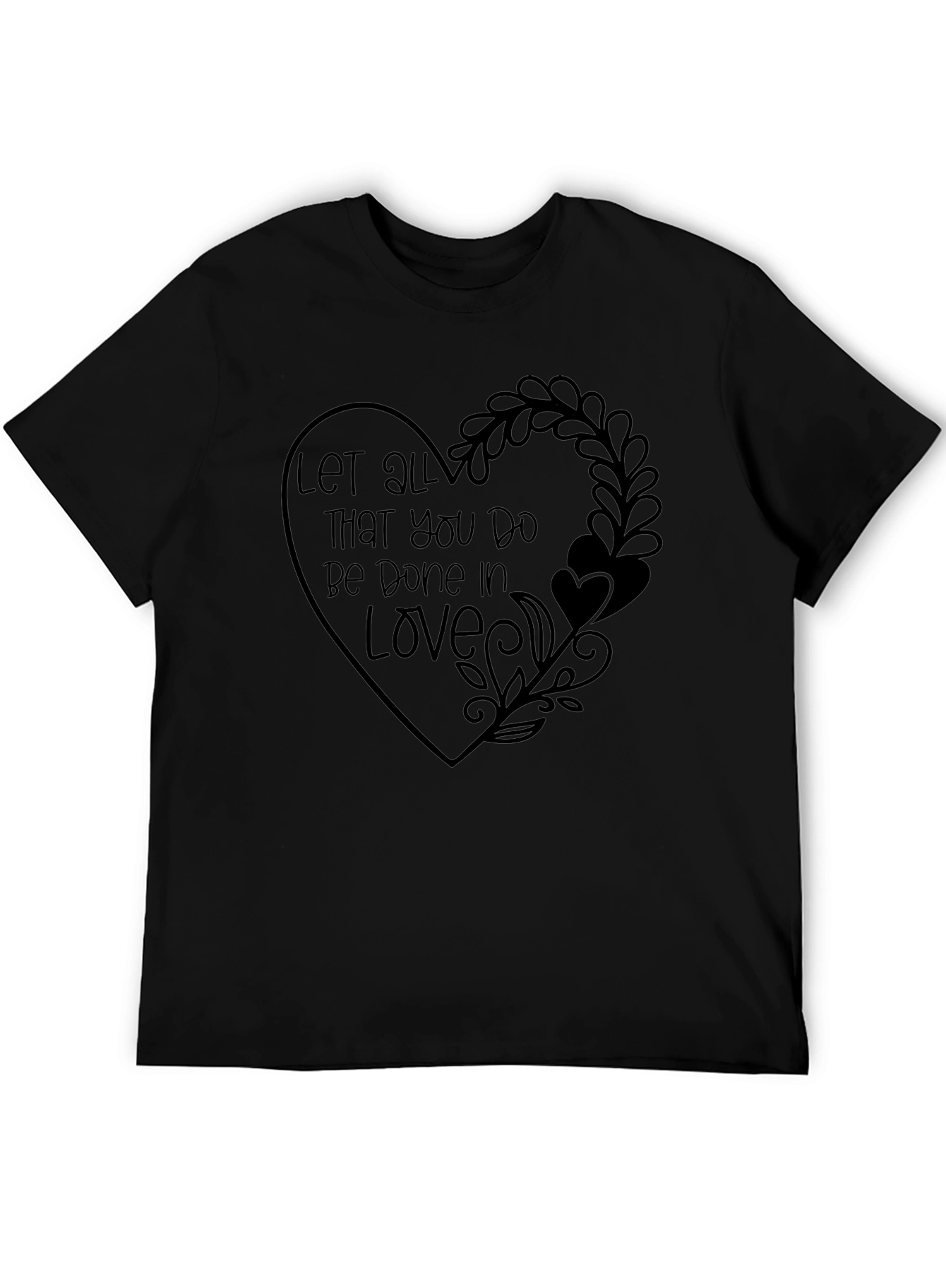 Black Love-Themed Graphic Tee - Inspirational Message view 5