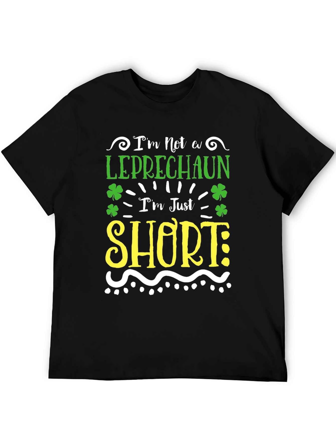 Black Funny St. Patrick's Day T-Shirt - Leprechaun Joke view 5