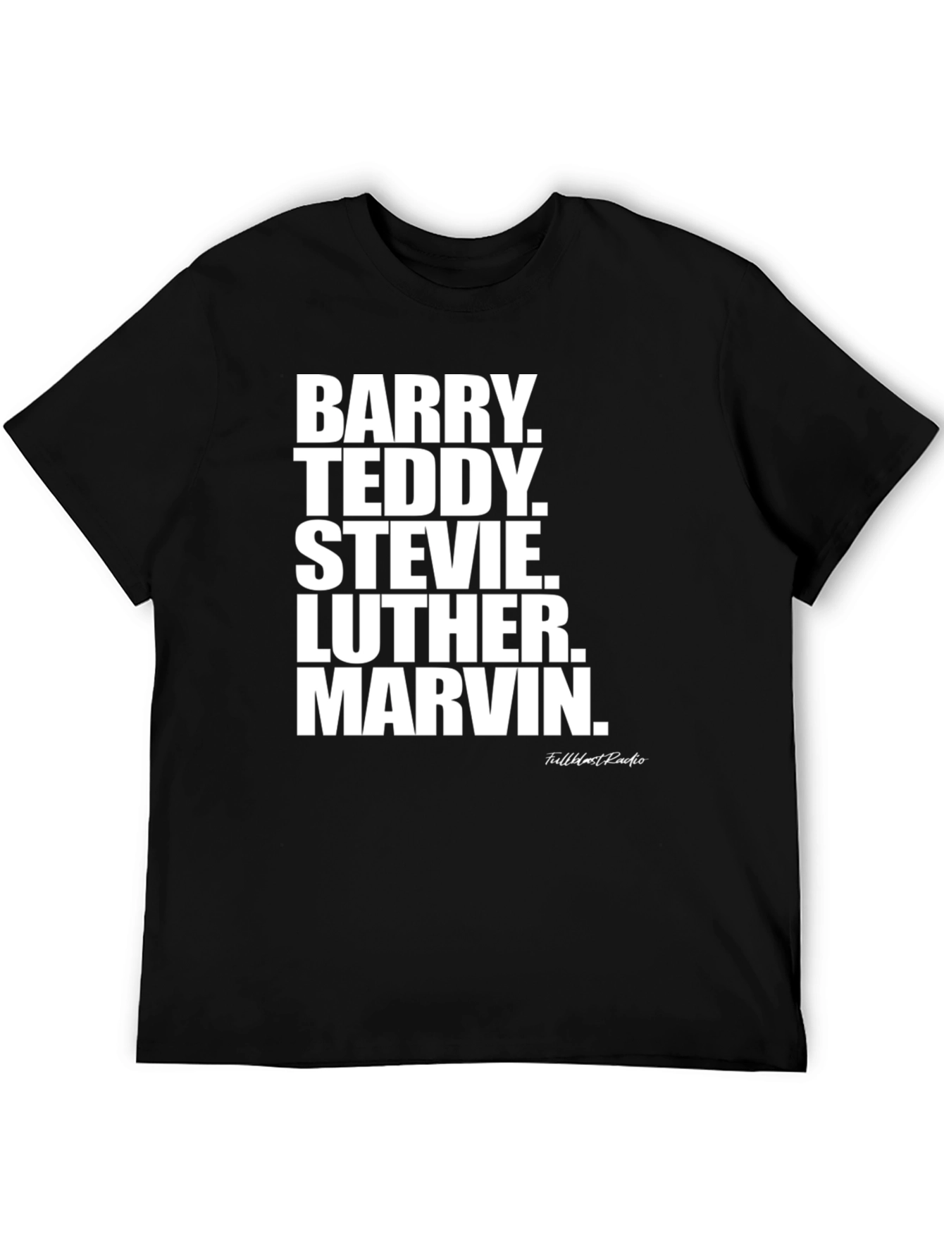 Black Barry Teddy Stevie Luther Marvin T-Shirt view 5