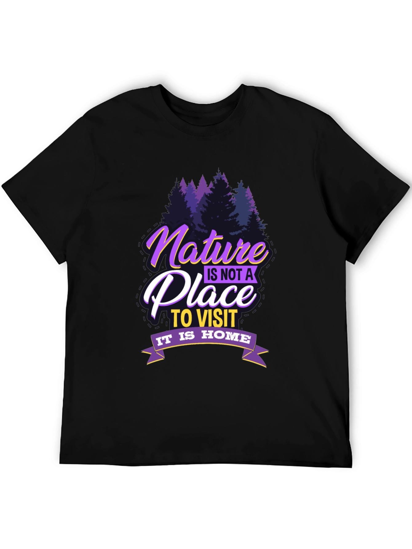 Black Nature is Home T-Shirt view 5