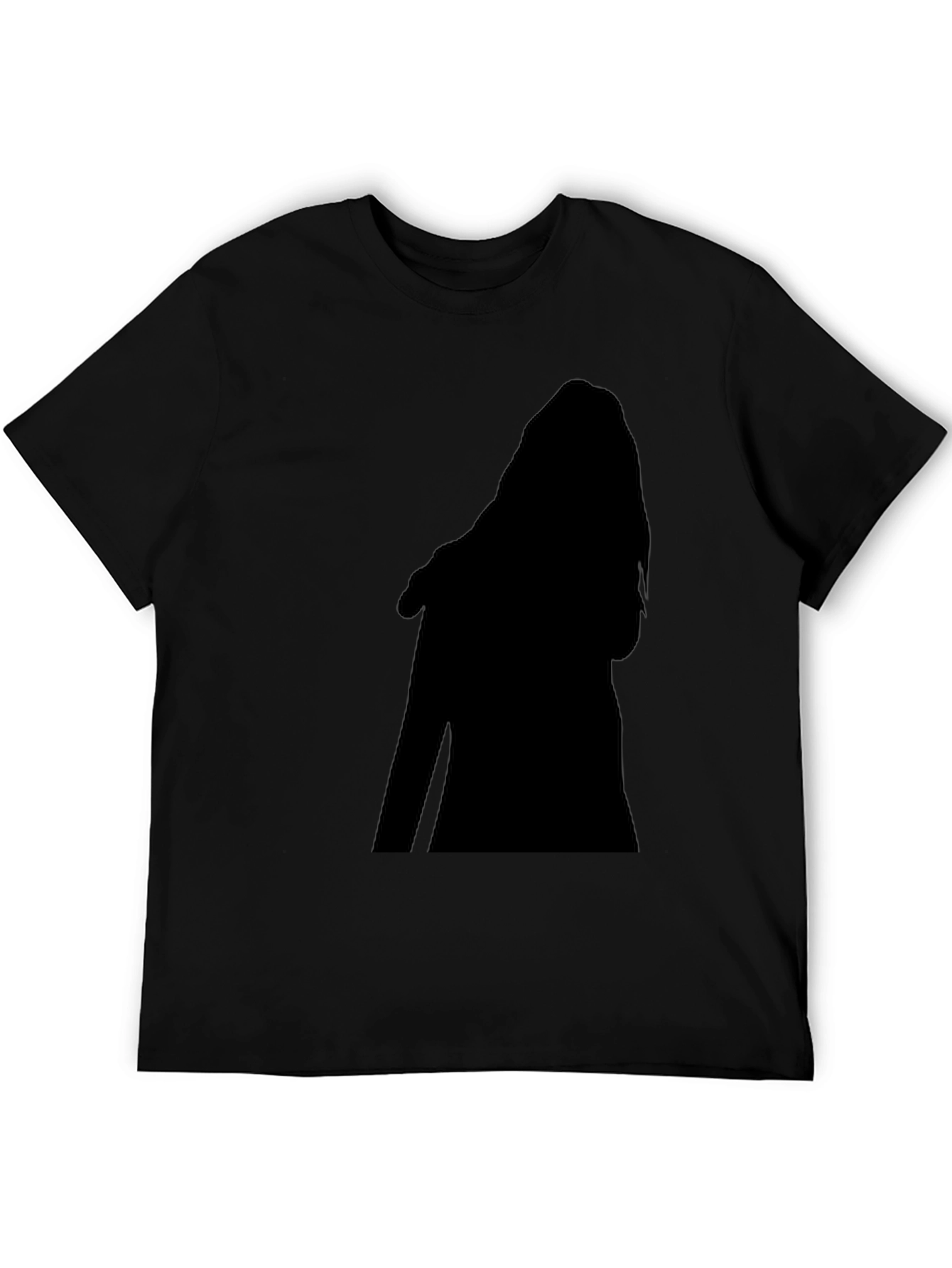 Black Silhouette Graphic Print Tee - Casual Comfort view 5