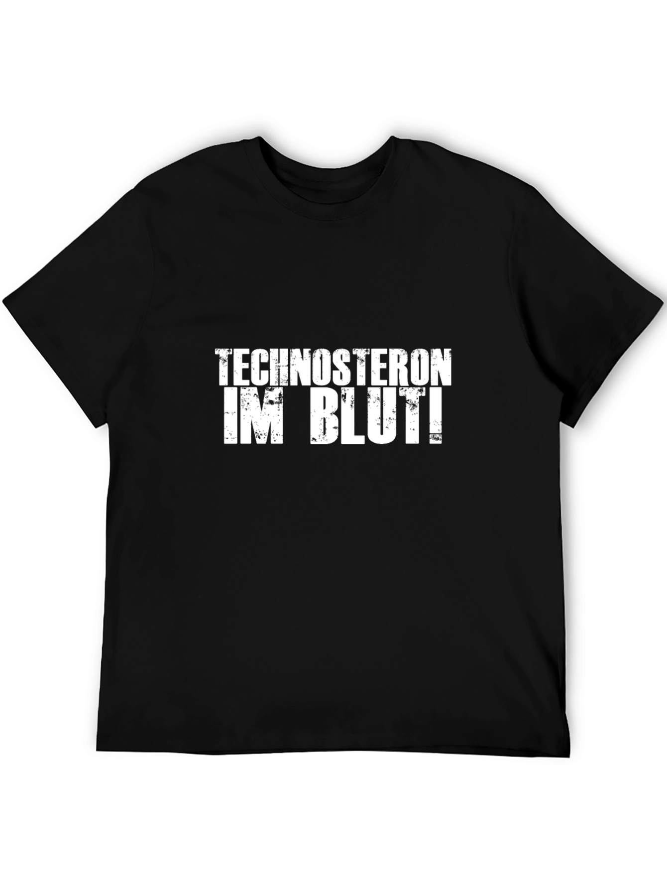 Black Technosteron Im Blut! Graphic Tee view 5