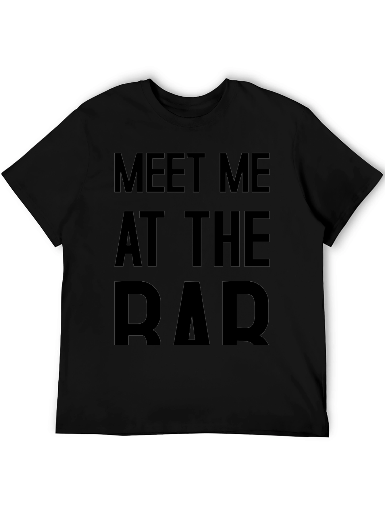 Black Meet Me At The Bar Graphic T-Shirt view 5