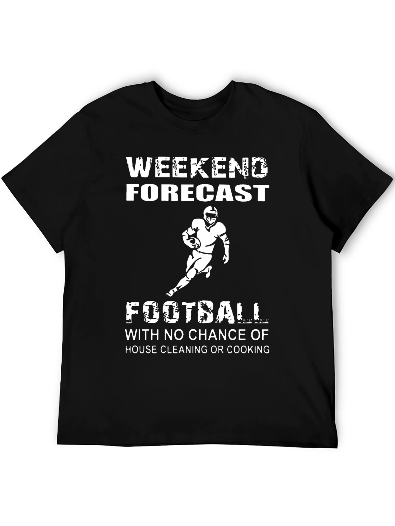 Black Weekend Forecast Football T-Shirt view 5