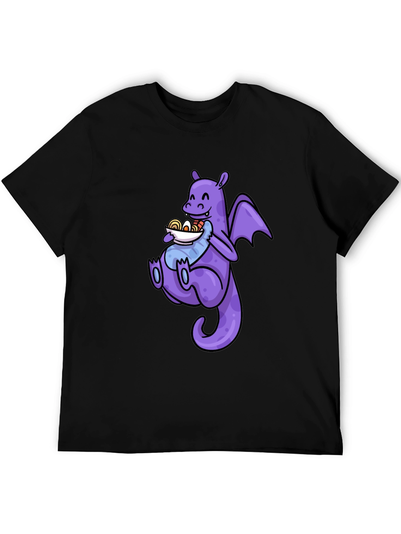 Black Dragon Ramen T-Shirt - Funny Anime Tee view 5