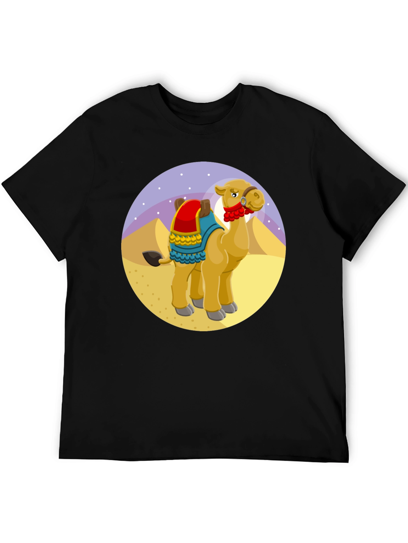 Black Cartoon Camel T-Shirt view 5