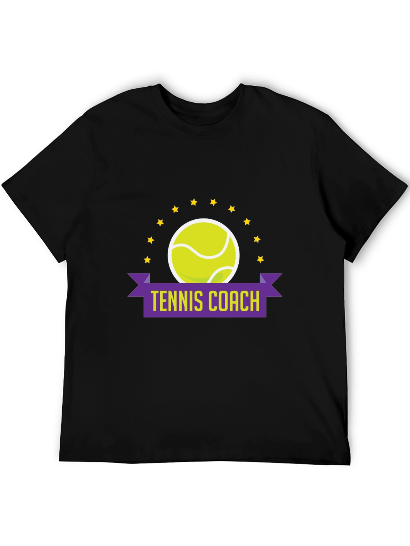 Black Tennis Coach Graphic Tee view 5