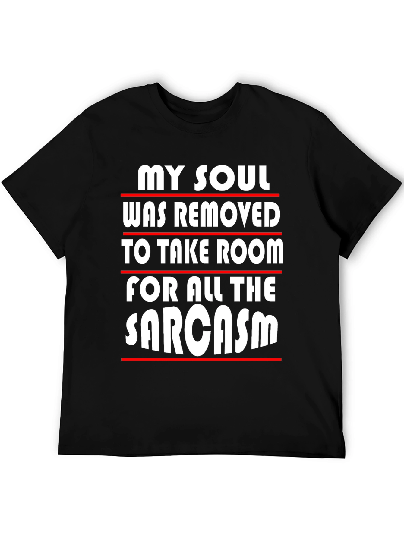 Black Sarcastic Humor Graphic Tee view 5