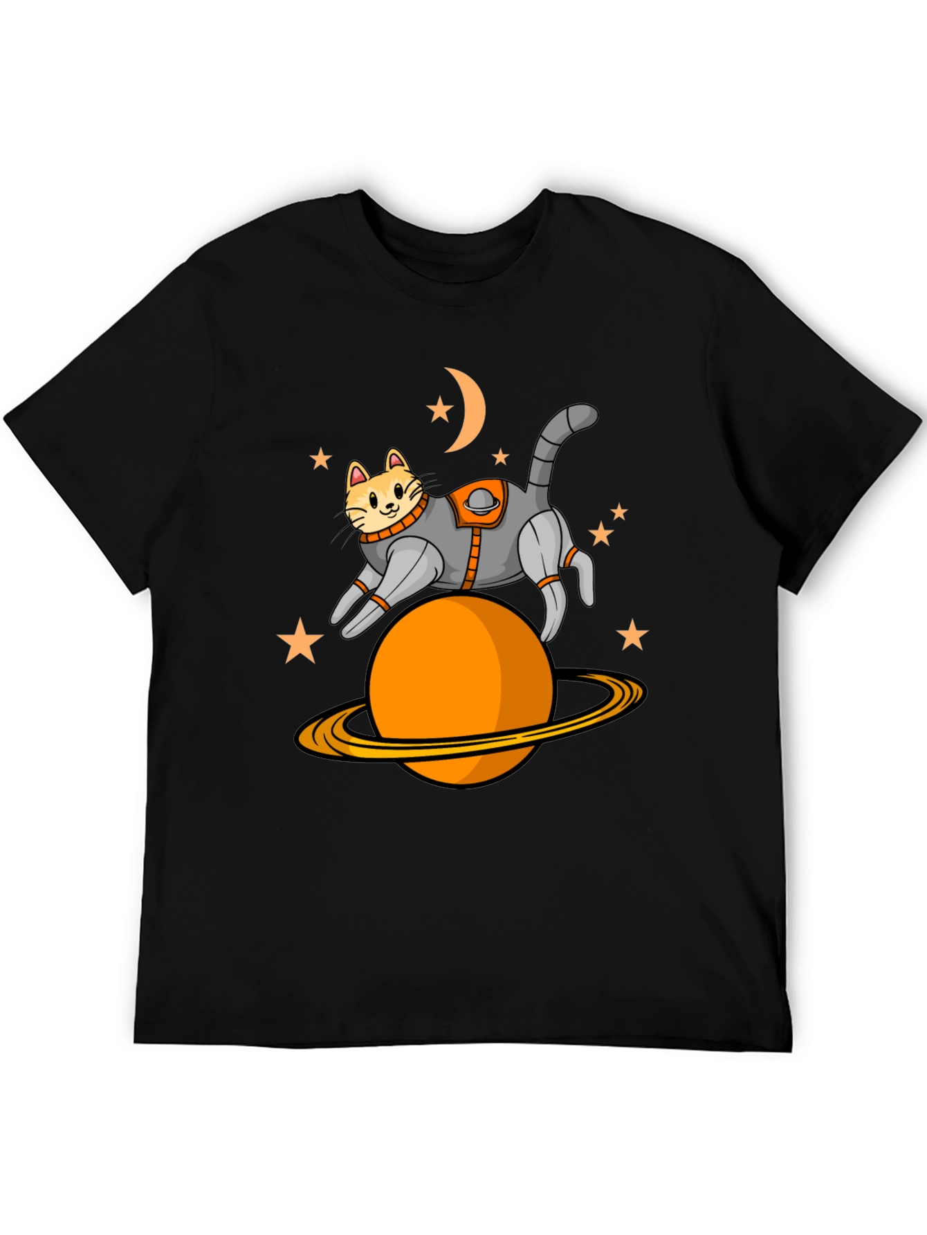 Black Cat Astronaut T-Shirt view 5