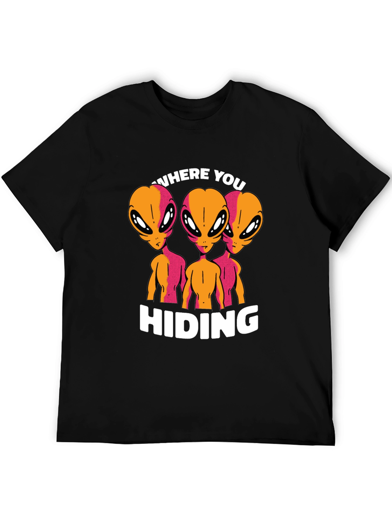 Black Alien Graphic T-Shirt - Where You Hiding? view 5