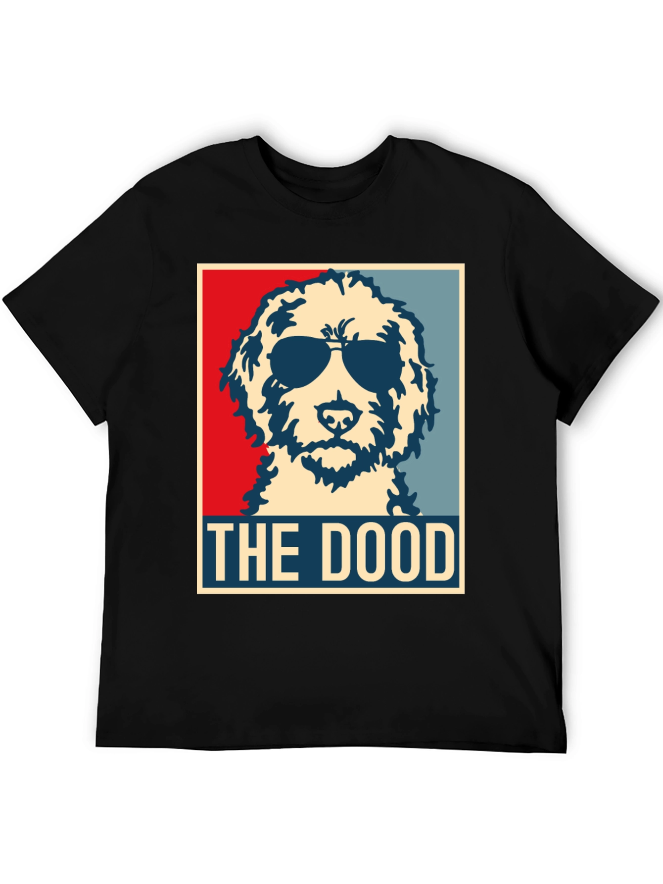 Black The Dood T-Shirt: Cool Dog Graphic Tee view 5