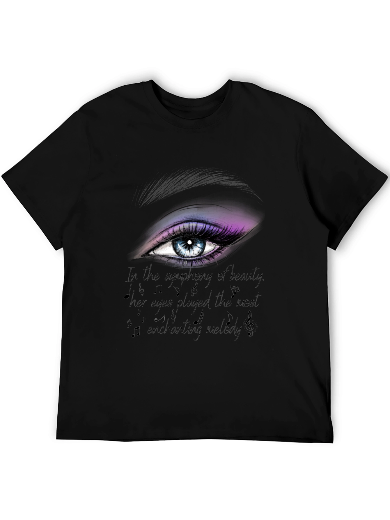 Black Eye Graphic T-Shirt: Symphony of Beauty view 5