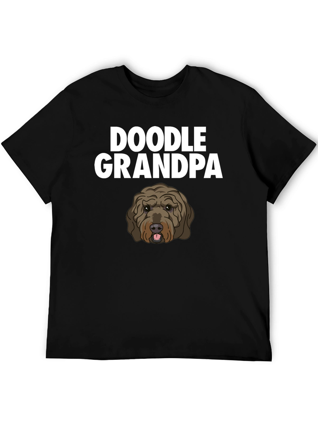 Black Doodle Grandpa T-Shirt - Dog Lover Gift view 5