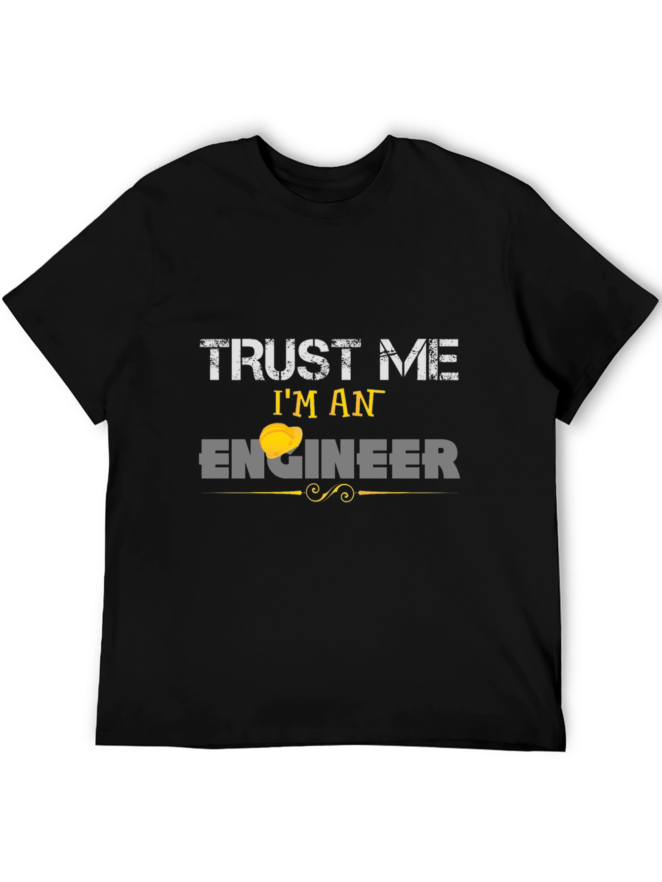 Black Trust Me I'm An Engineer T-Shirt view 5