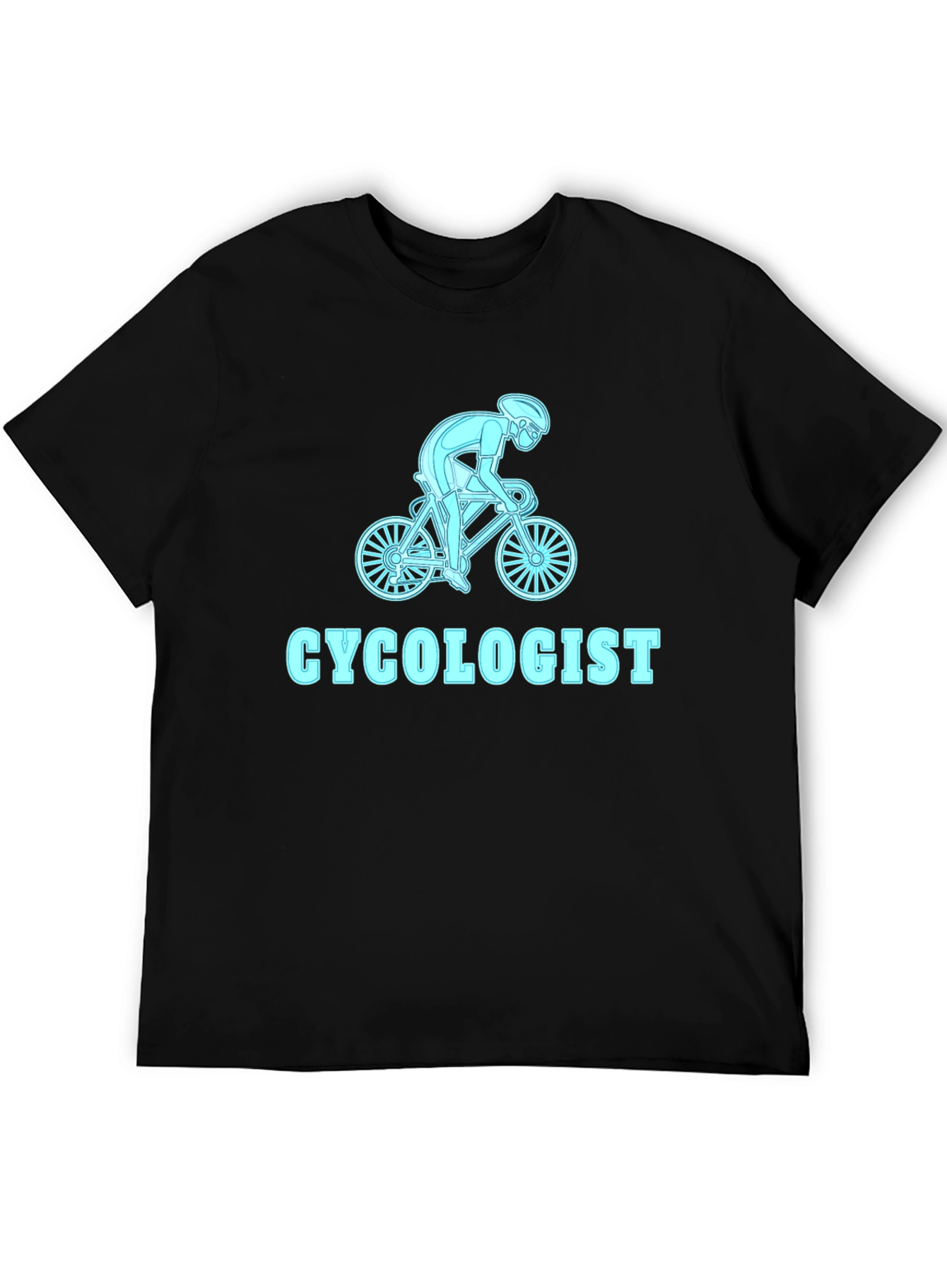 Black Cycologist T-Shirt - Cycling Enthusiast Tee view 5