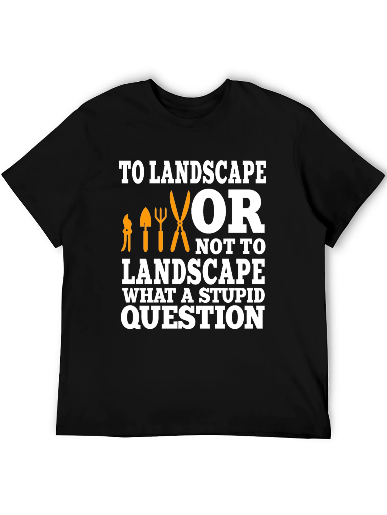 Black To Landscape T-Shirt - Gardener Humor view 5