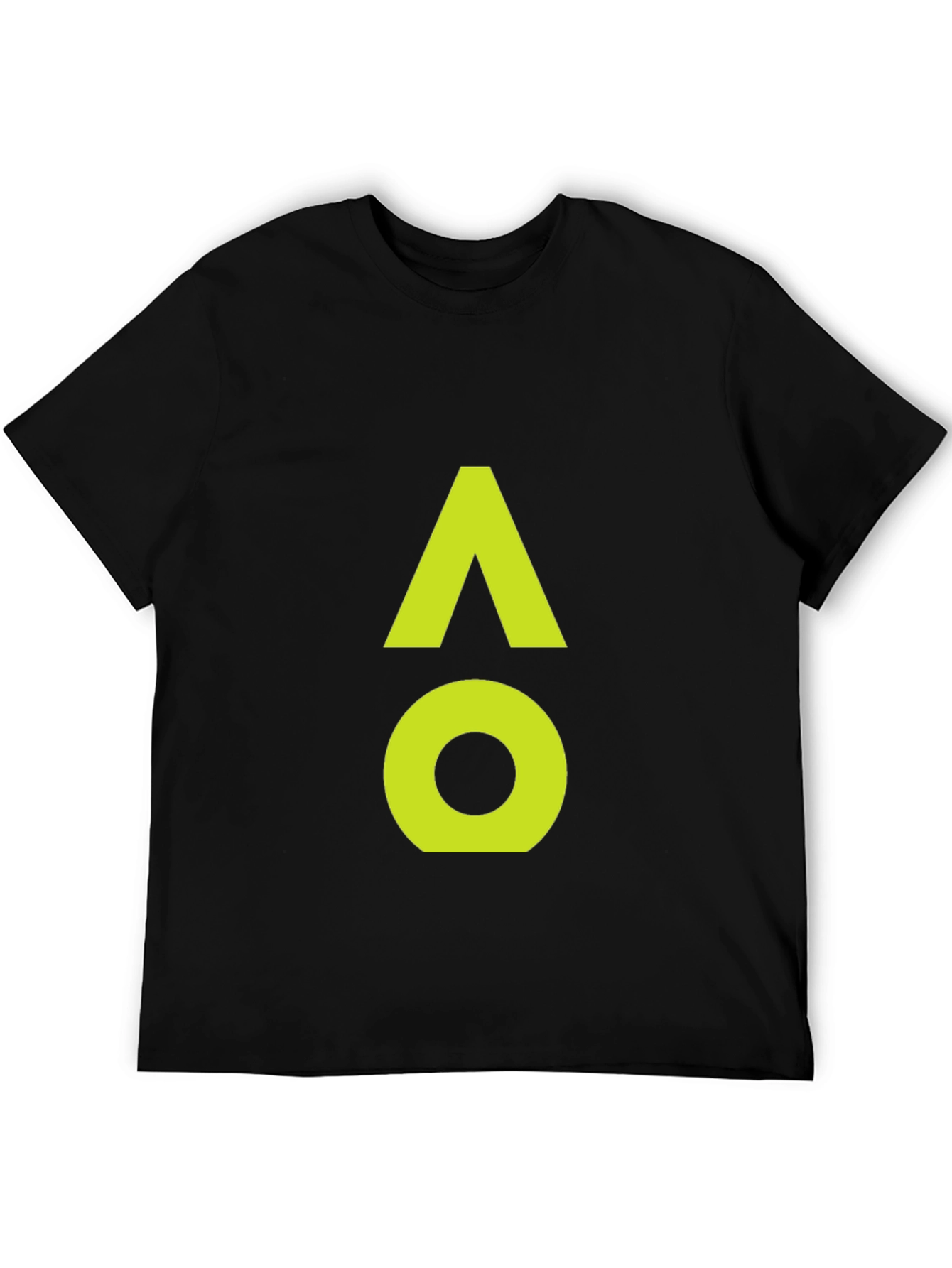 Black AO Symbol Graphic Tee - Modern Minimalist Design view 5