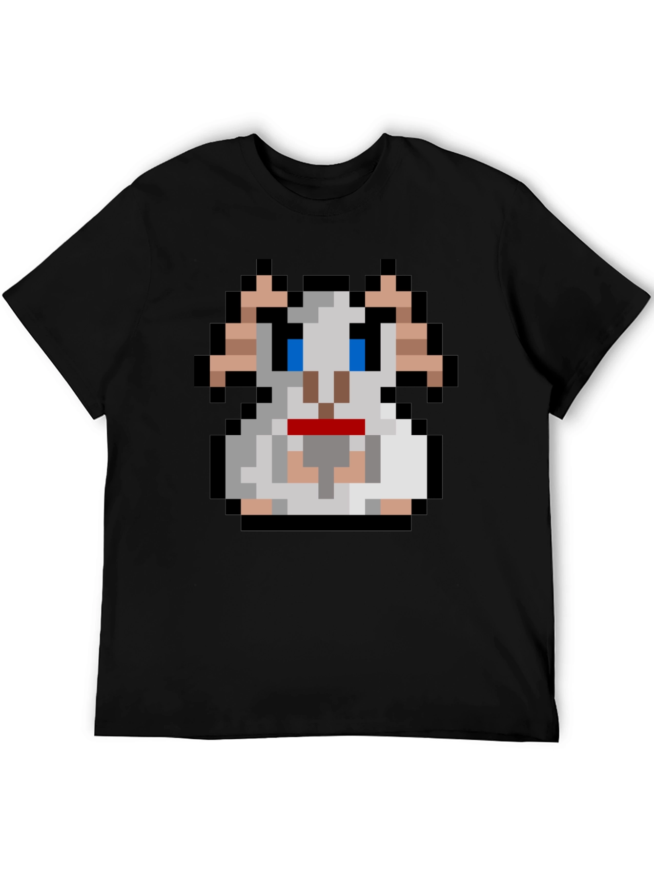 Black Pixel Goat T-Shirt - Retro Gaming Style view 5