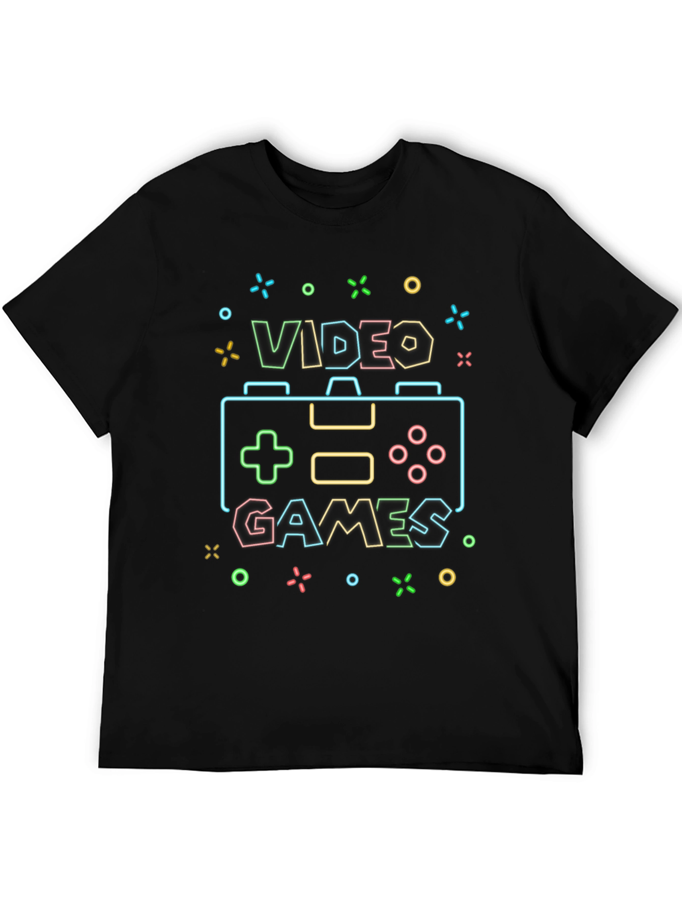 Black Video Games Controller Graphic Tee - Fun Casual Style view 5