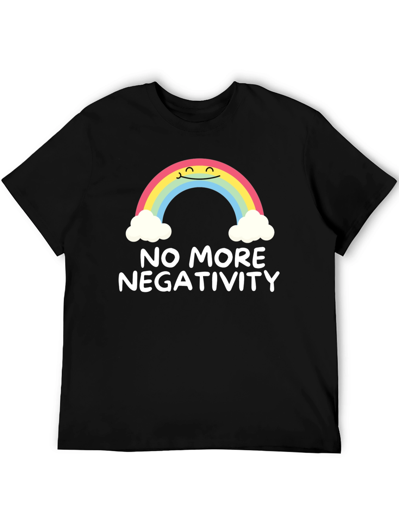 Optimistic Rainbow Graphic Tee - No More Negativity - 5