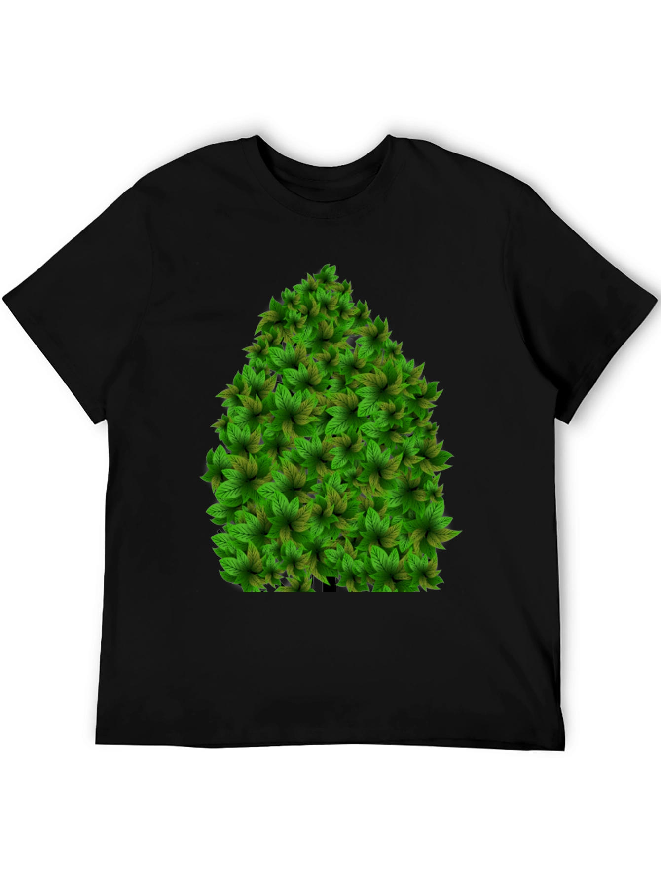 Black Leaf Tree Graphic Tee - Unique Nature Design view 5