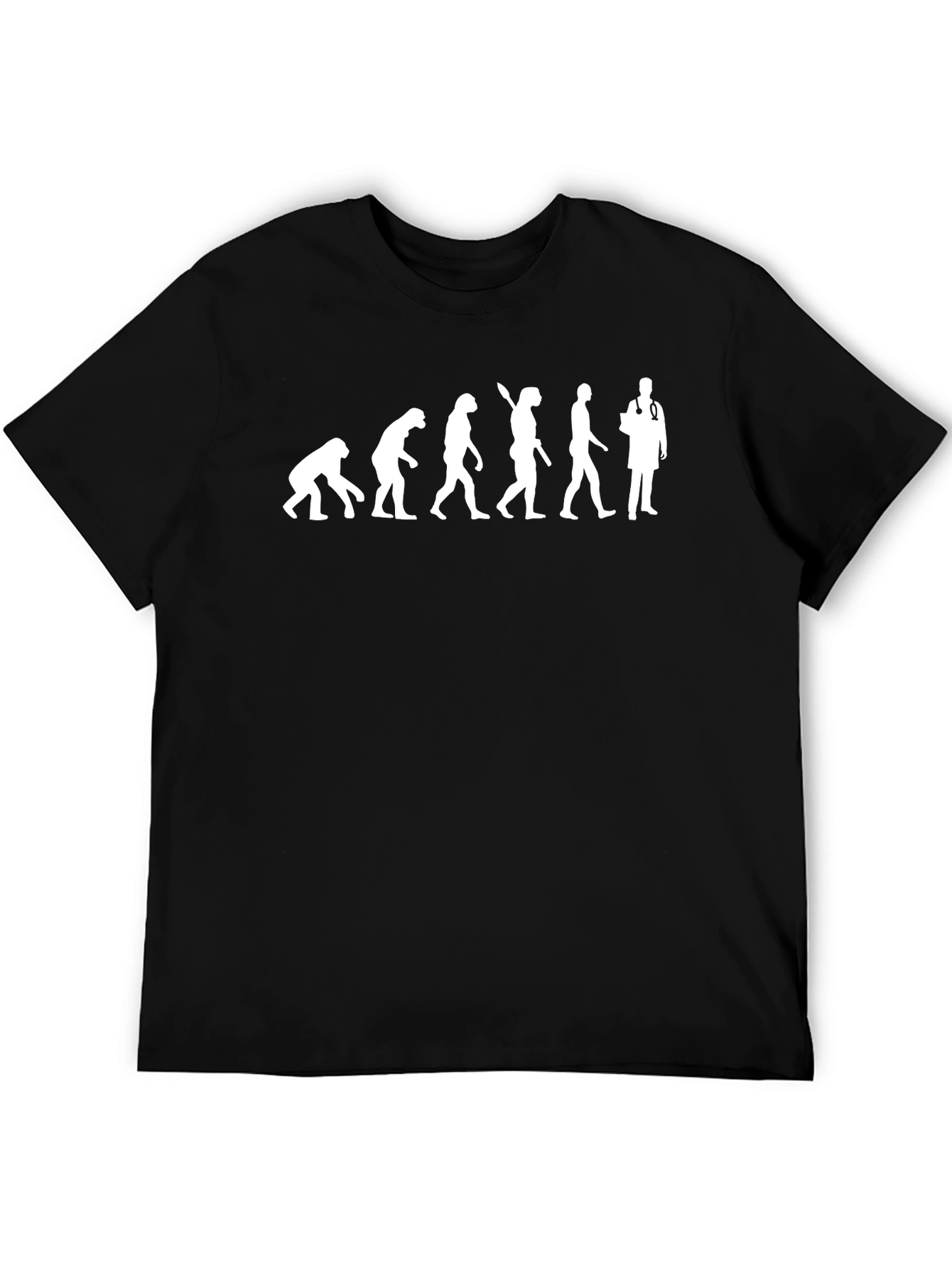 Black Evolution of Doctor Graphic T-Shirt view 5