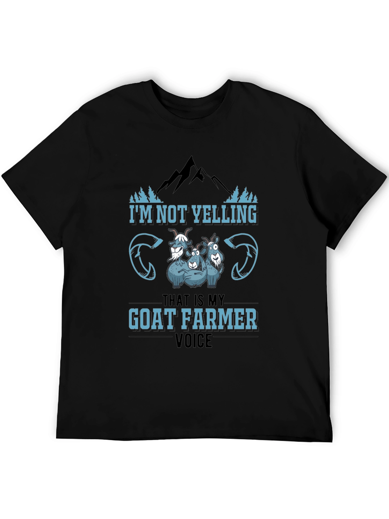 Black Goat Farmer Voice Black T-Shirt view 5