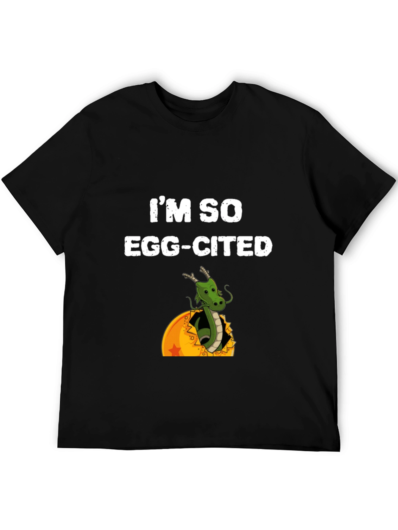 Black I'm So Egg-Cited T-Shirt view 5