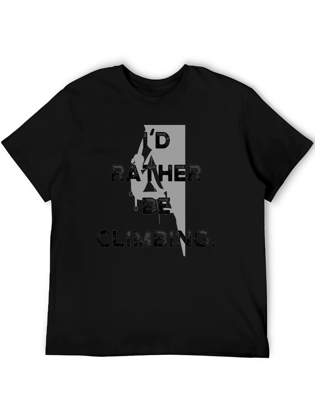 I'd Rather Be Climbing Black T-Shirt - 5