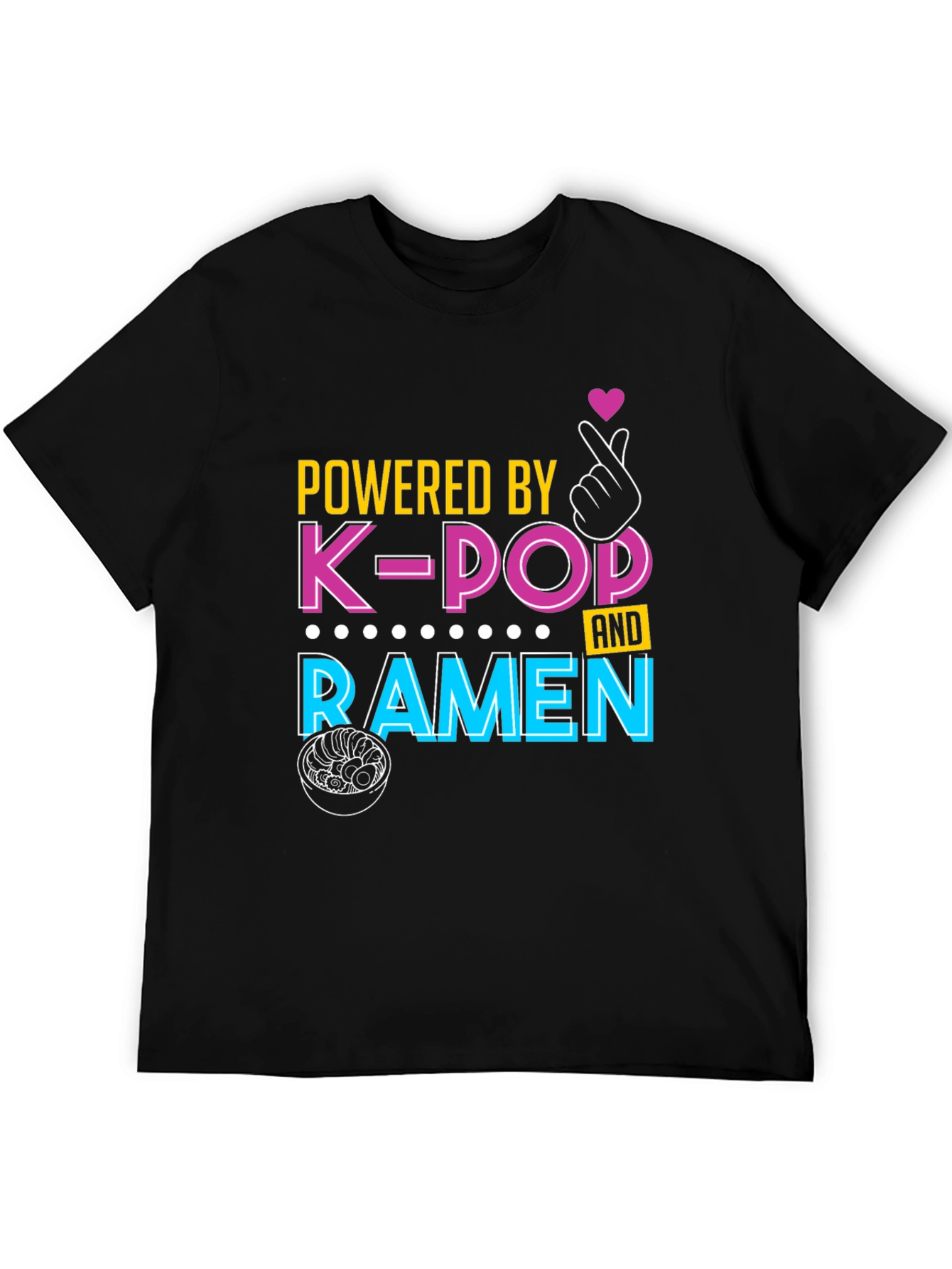 Powered By K-Pop and Ramen T-Shirt - 5