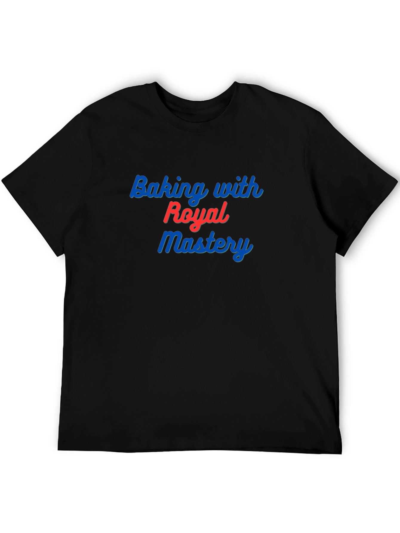 Black Baking with Royal Mastery Graphic T-Shirt view 5