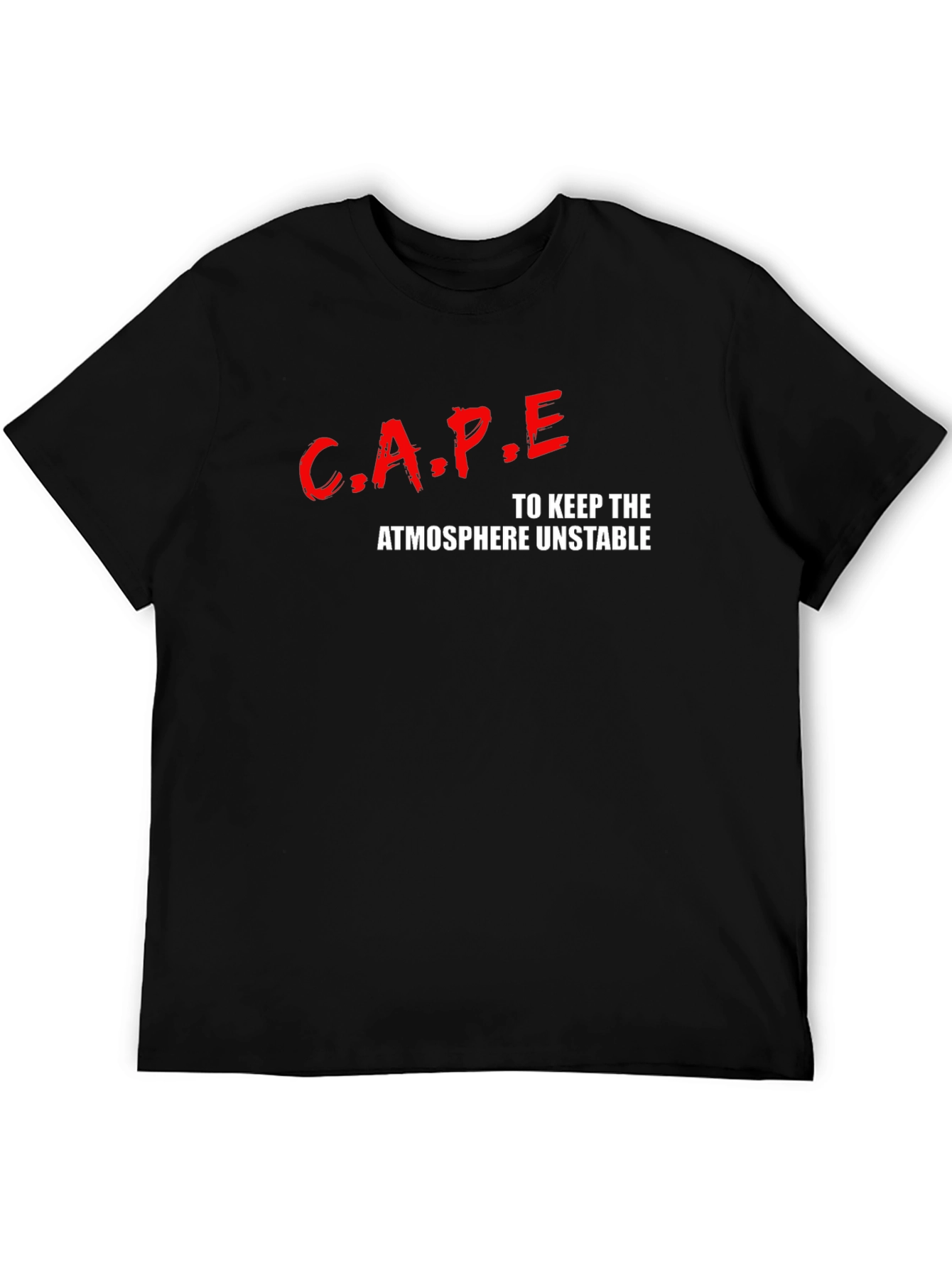 Black C.A.P.E. Keep Atmosphere Unstable Graphic Tee view 5