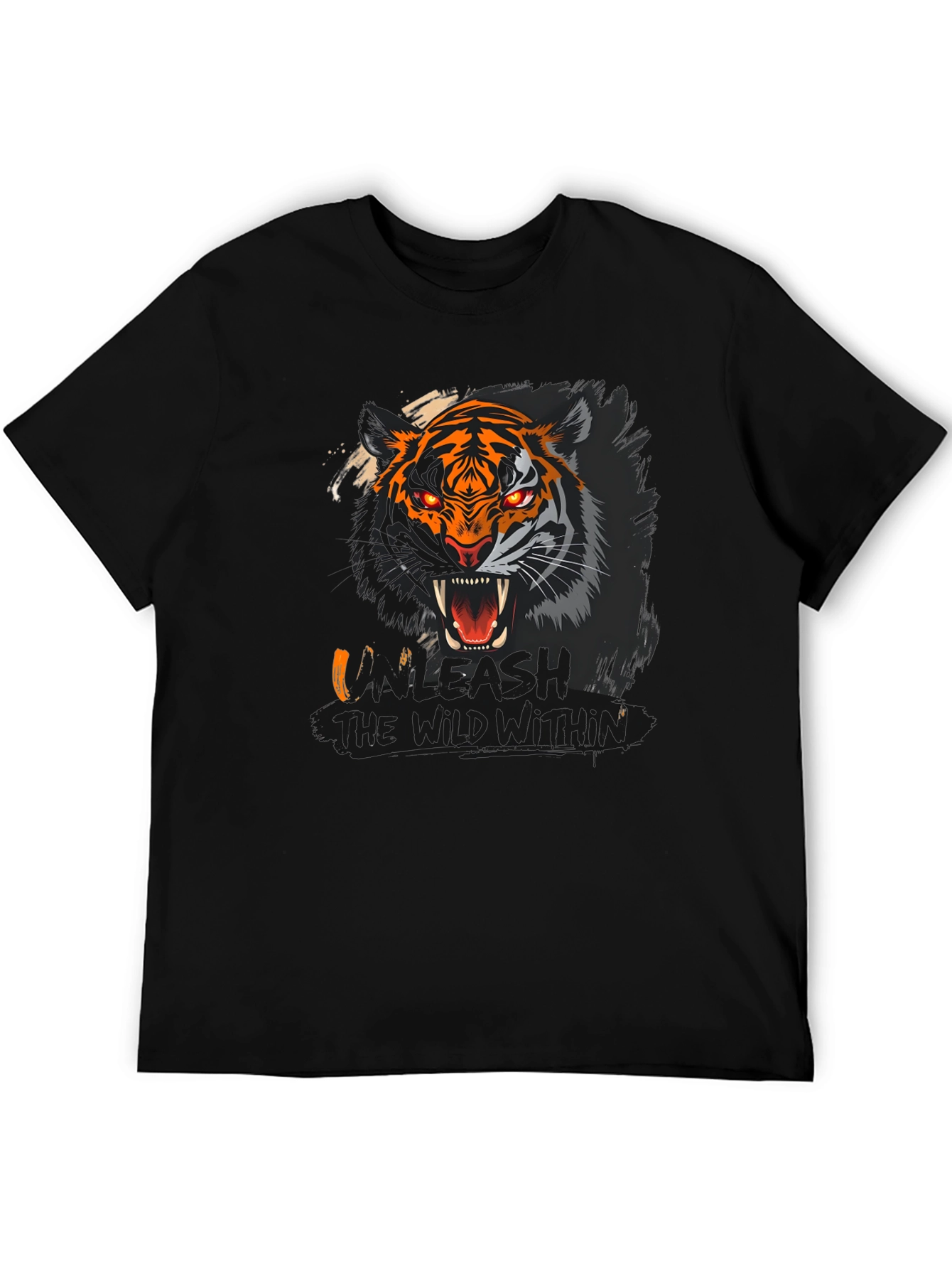 Black Unleash the Wild Within Graphic T-Shirt view 5