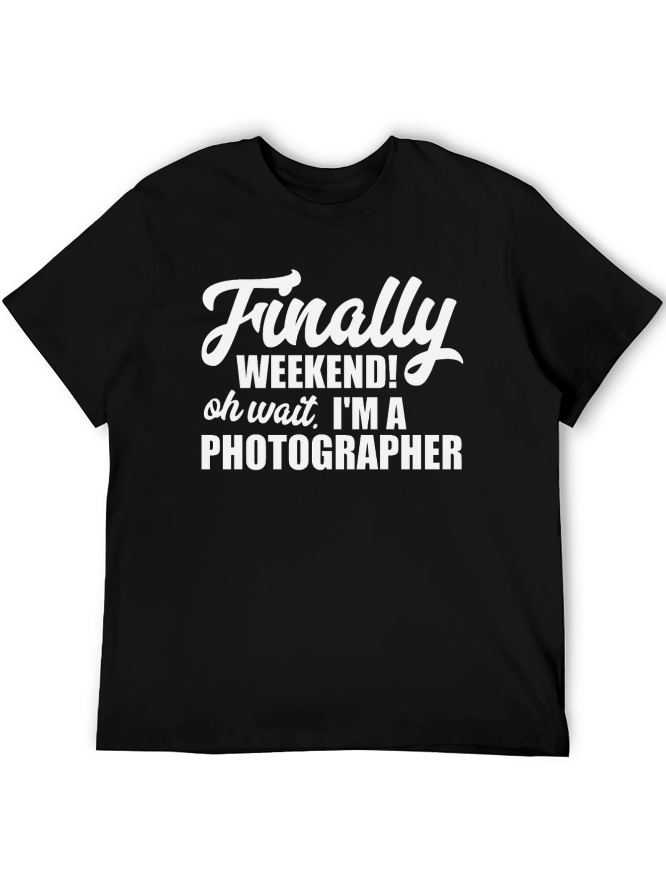 Black Photographer Weekend T-Shirt - Funny Photography Tee view 5