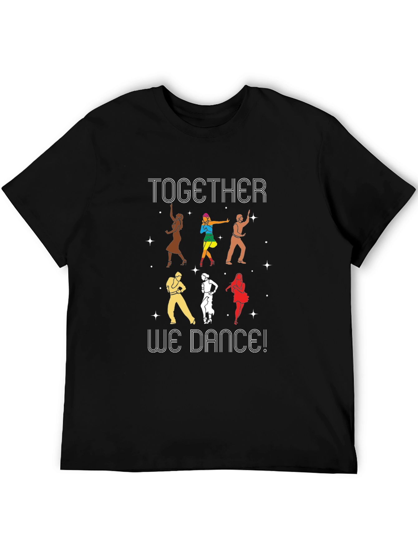 Black Together We Dance T-Shirt - Fun & Colorful! view 5