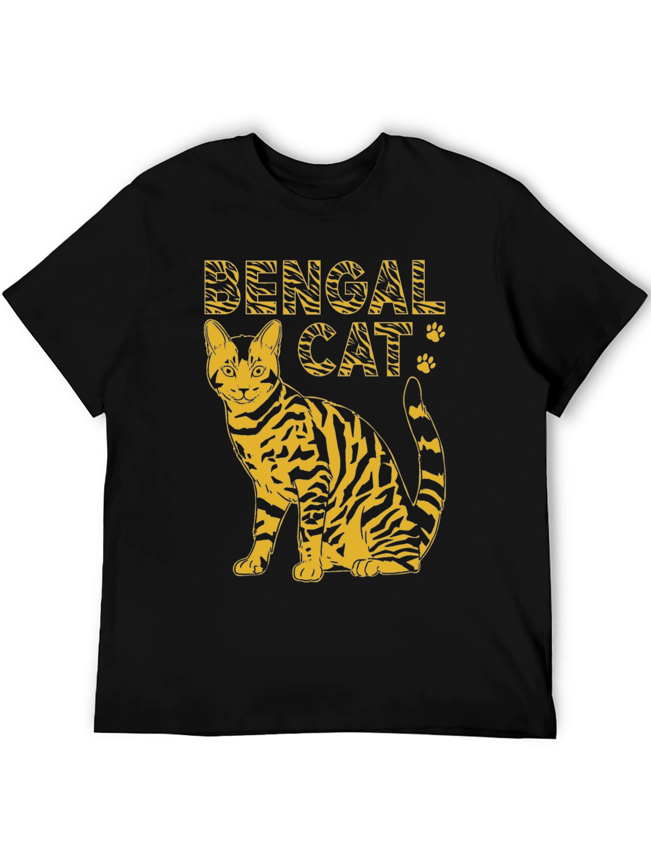 Black Bengal Cat Graphic Tee - Animal Print Shirt view 5