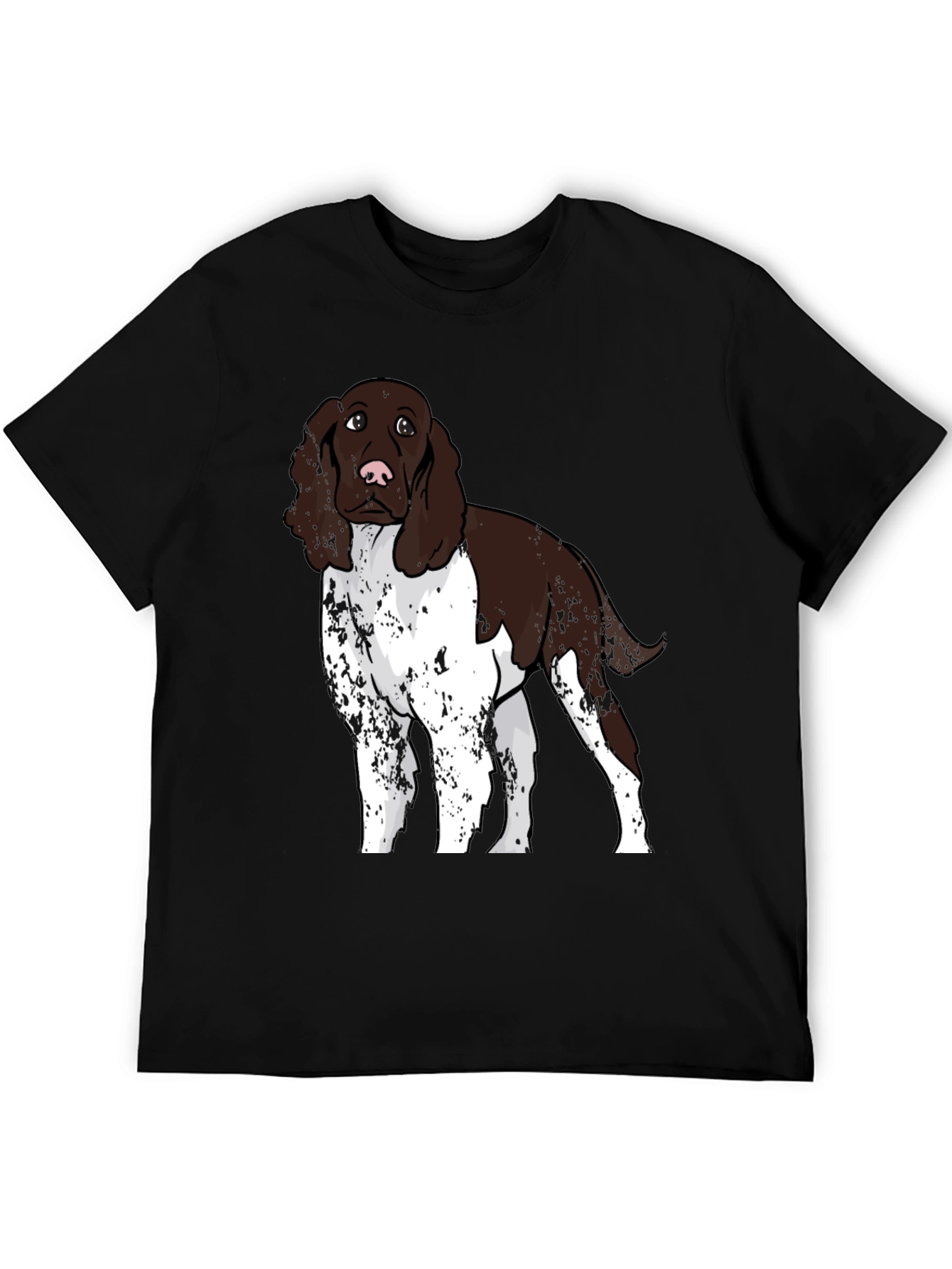 Black Dog Breed Graphic Tee - Black Cotton Blend view 5