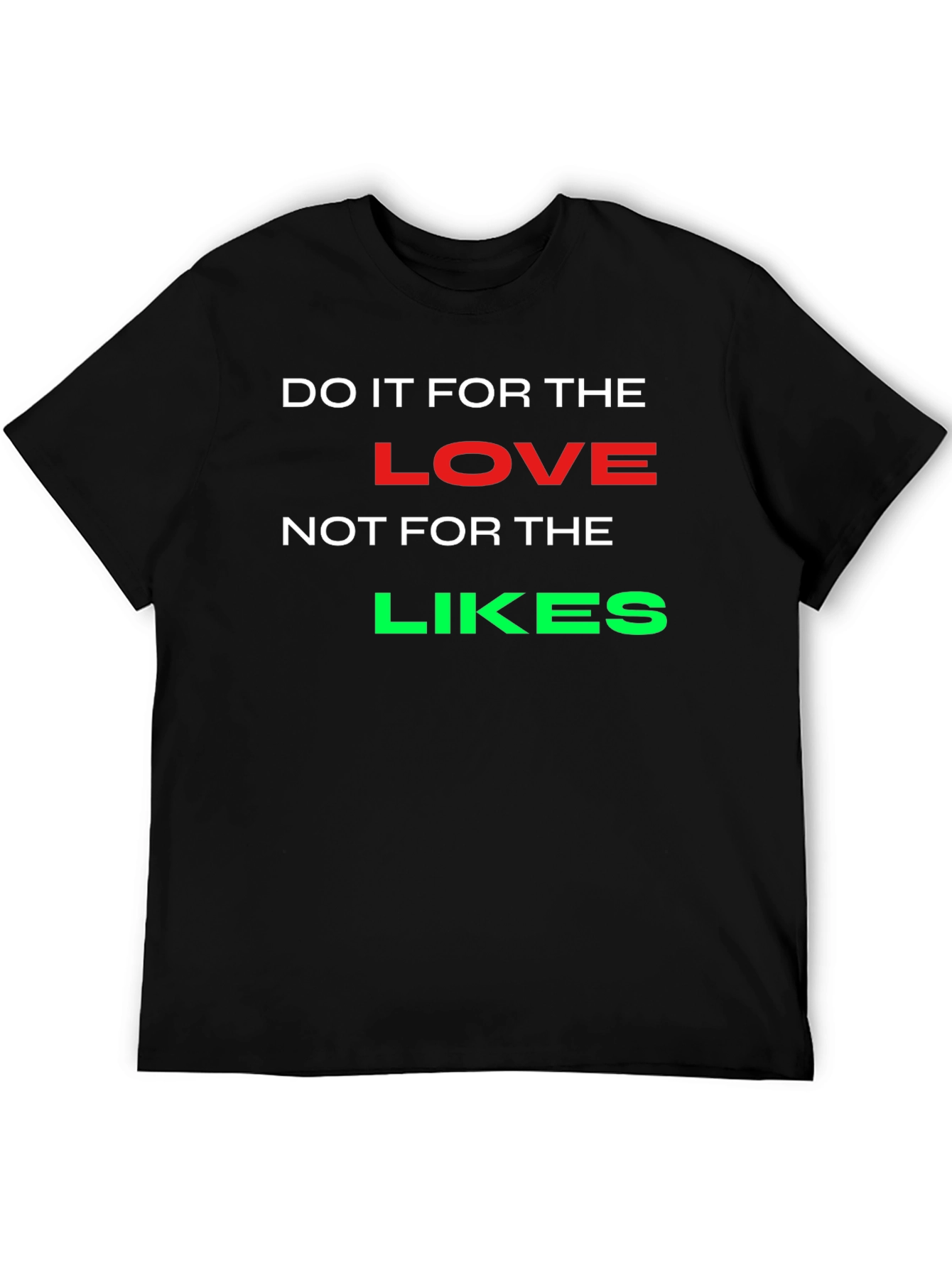 Black Do it for the Love T-Shirt - Black view 5