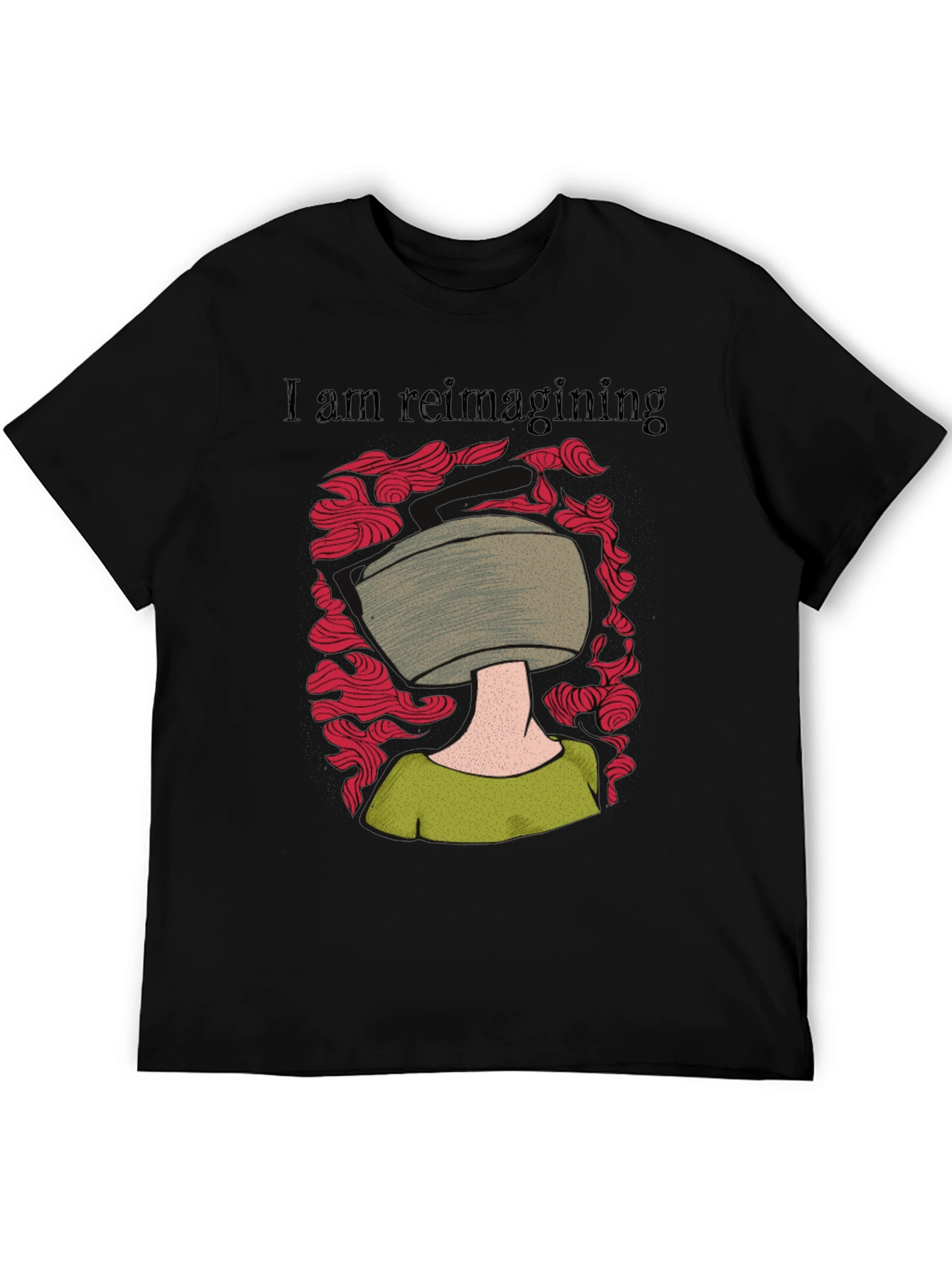 Black Reimagining Graphic T-Shirt view 5