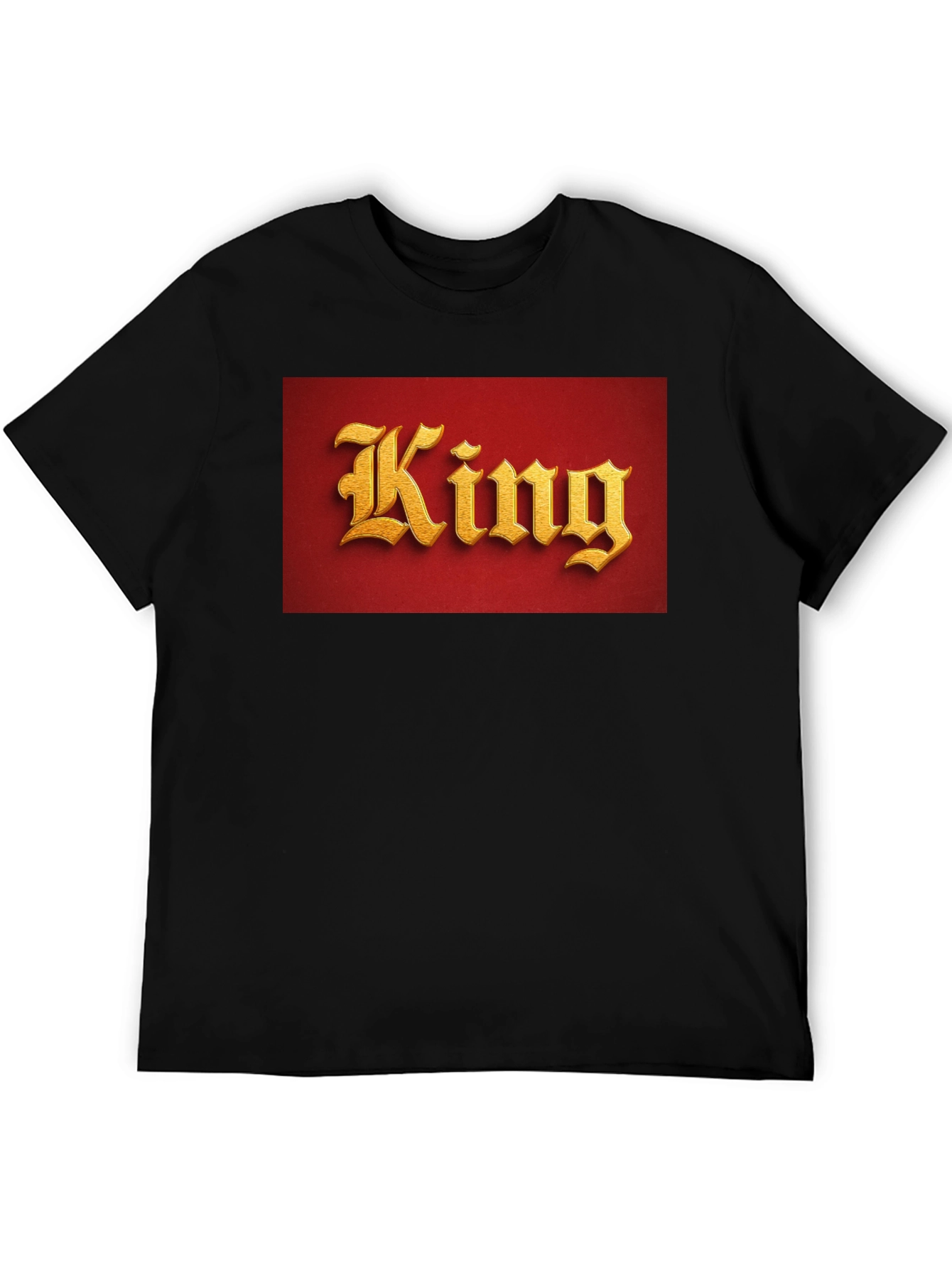Black King Graphic T-Shirt - Regal Style view 5