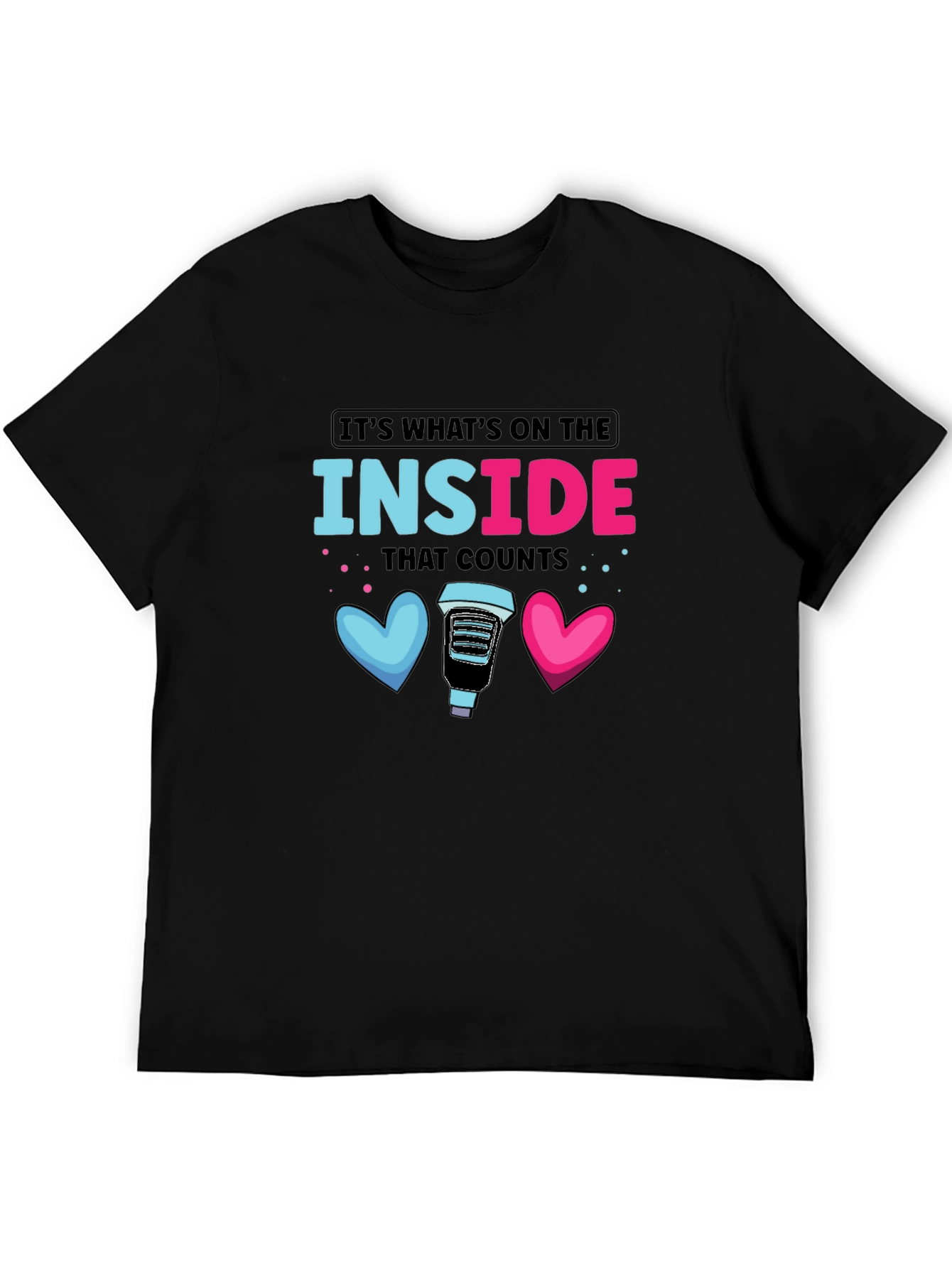 Black It's What's on the Inside T-Shirt view 5