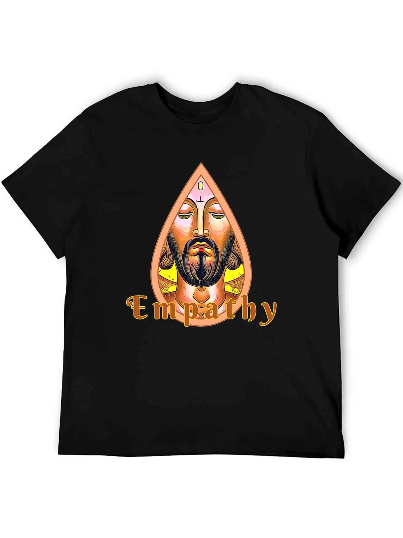 Black Empathy Graphic Tee - Spiritual Art T-Shirt view 5