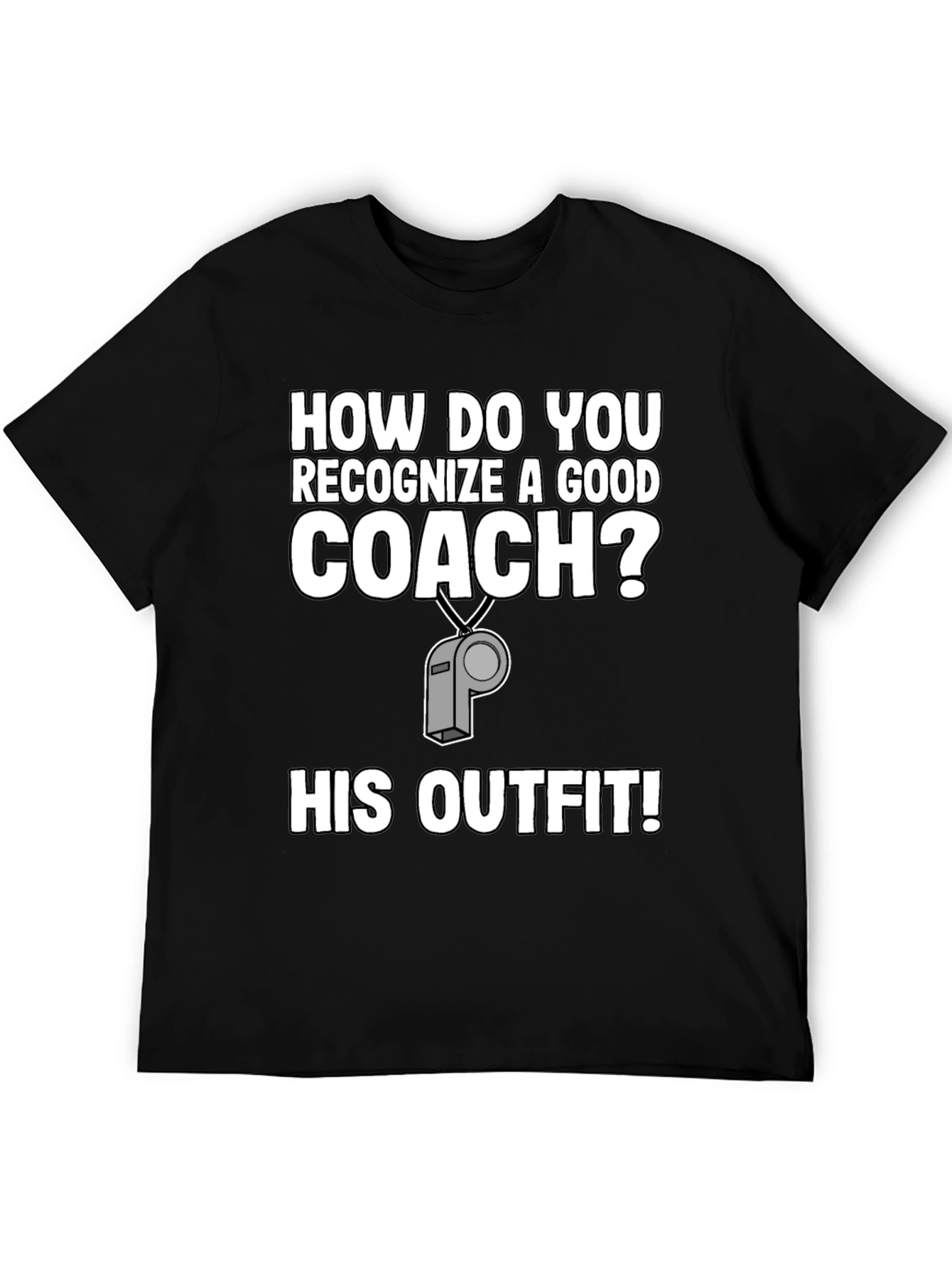 Black Funny Coach Outfit T-Shirt view 5