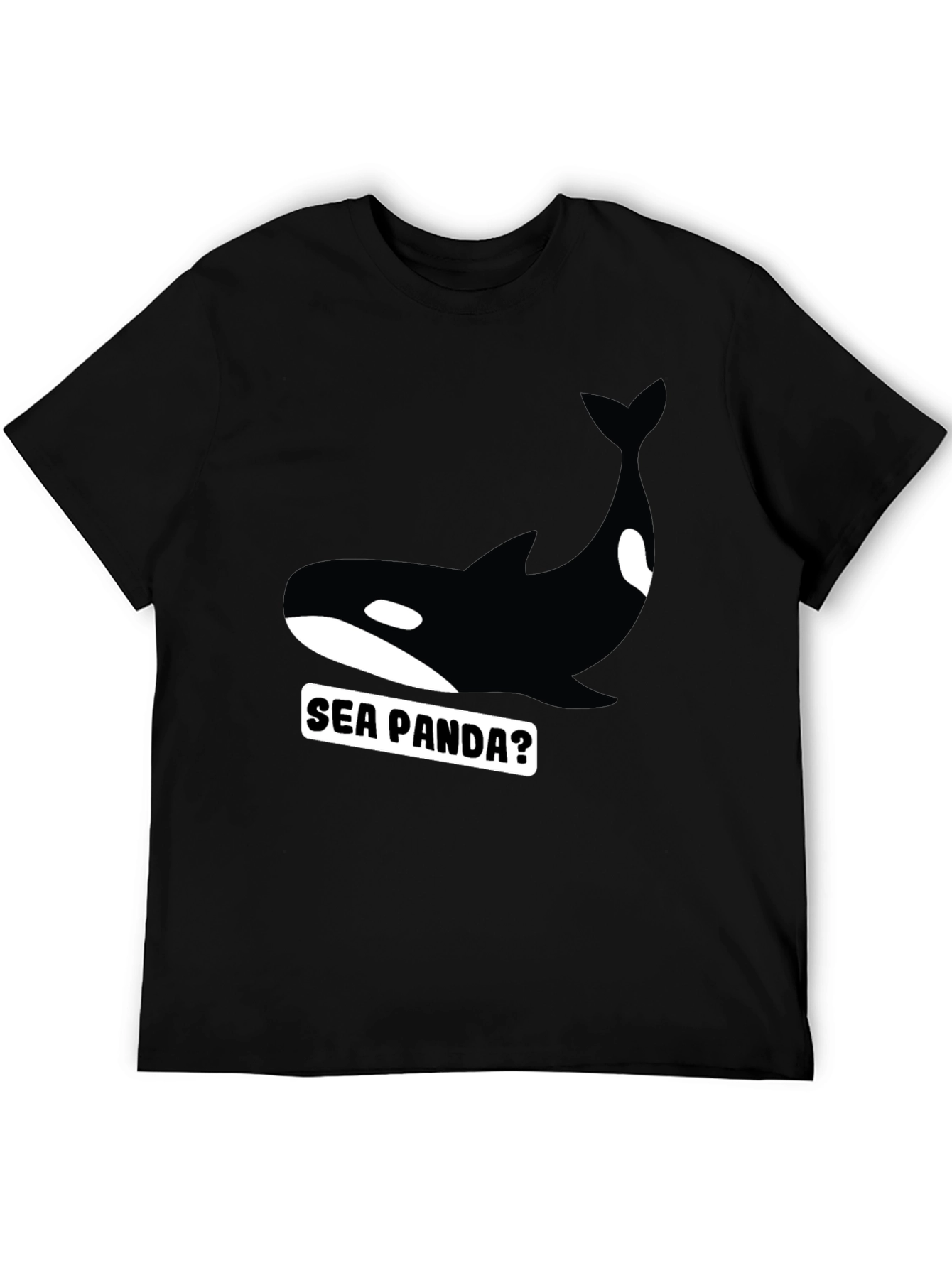 Sea Panda Graphic Tee - Black Orca T-Shirt - 5